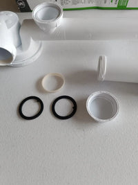 Sifón para fregadero de 2 cubetas 30723640, blanco