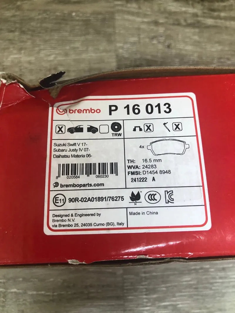 Pastillas Freno Brembo P 16 013