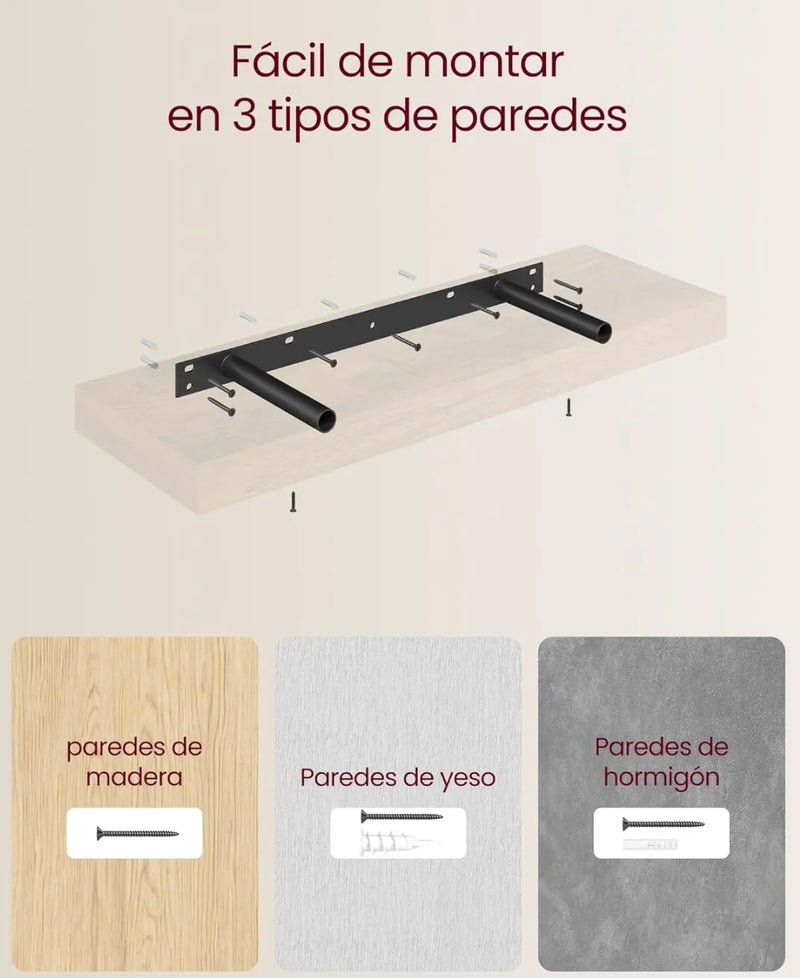 Estante de pared flotante - Vasagle