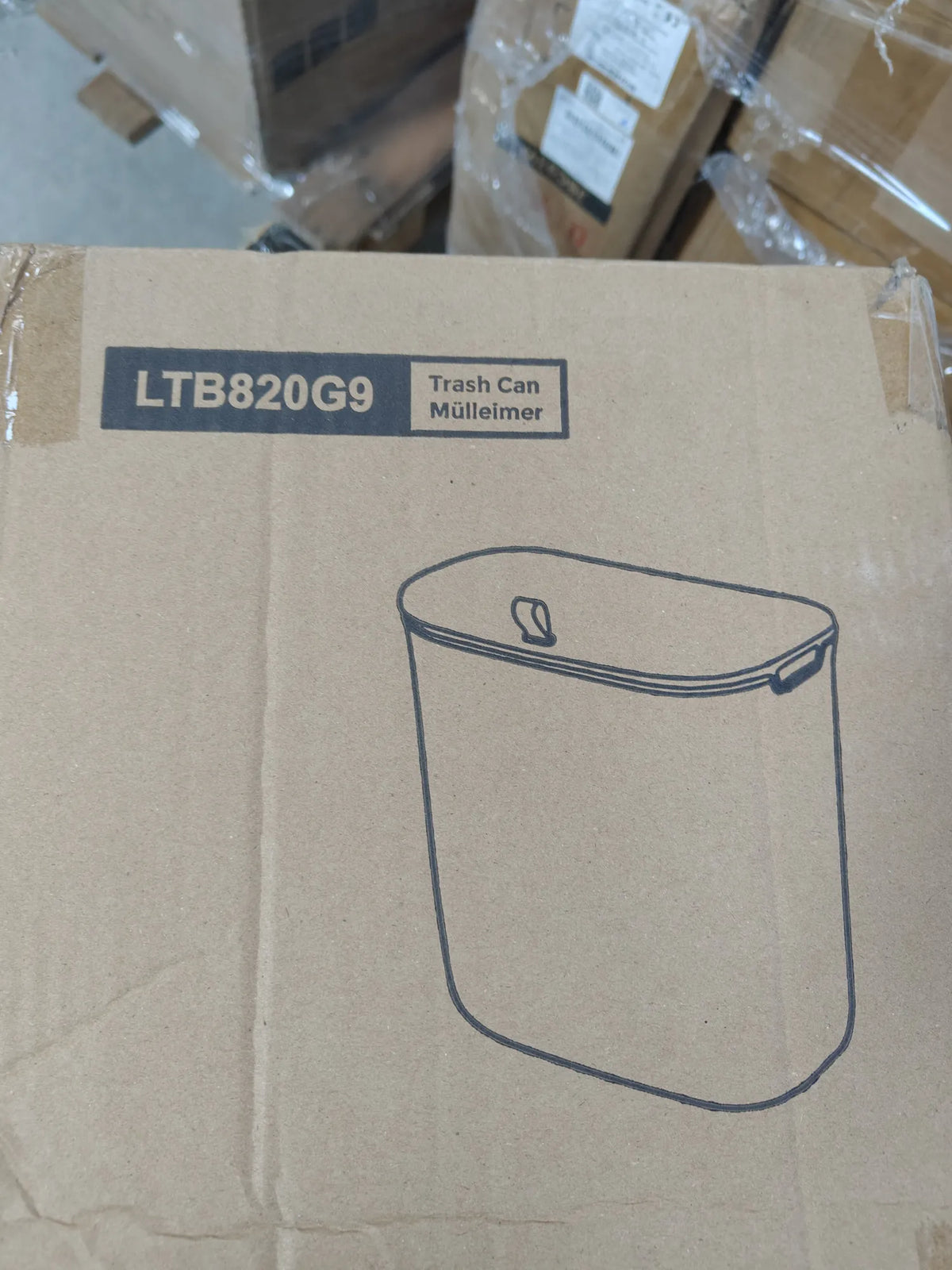 Cubo de basura colgante con tapa
