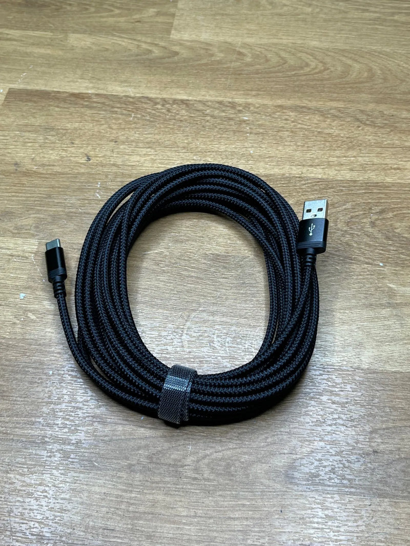 Cable de carga USB C extra largo de 16.4 pies