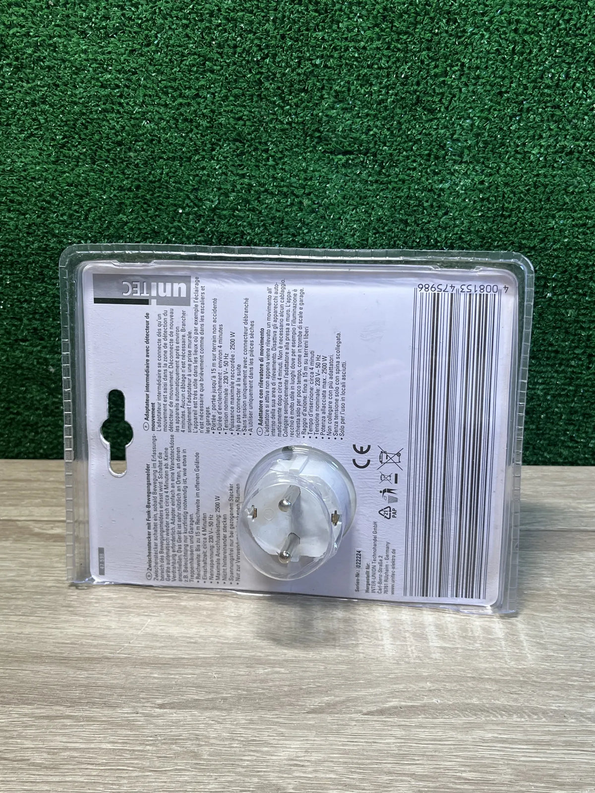 Enchufe inalámbrico para detector de movimiento UNITEC