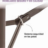 Mesa plegable marrón 180 cm