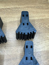 4 Protectores Antideslizantes para Patas de Escalera de Goma