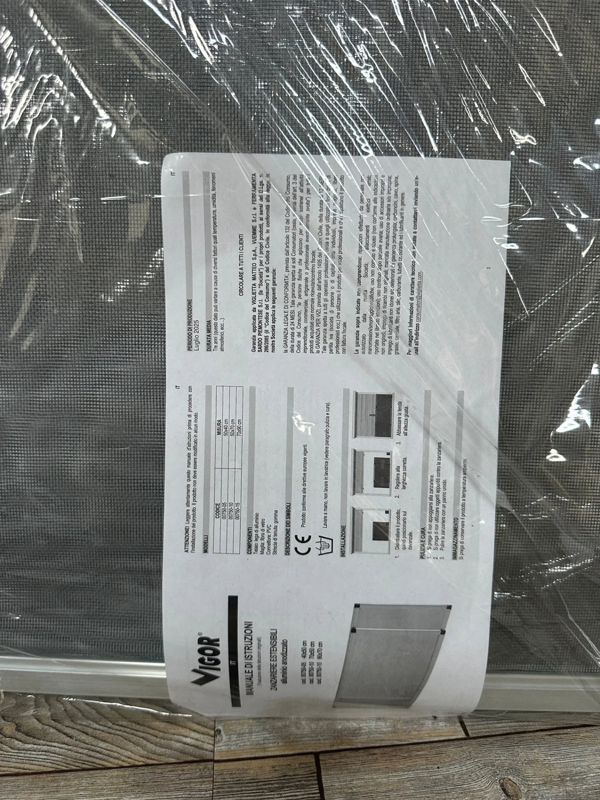 Mosquitera extensible de aluminio