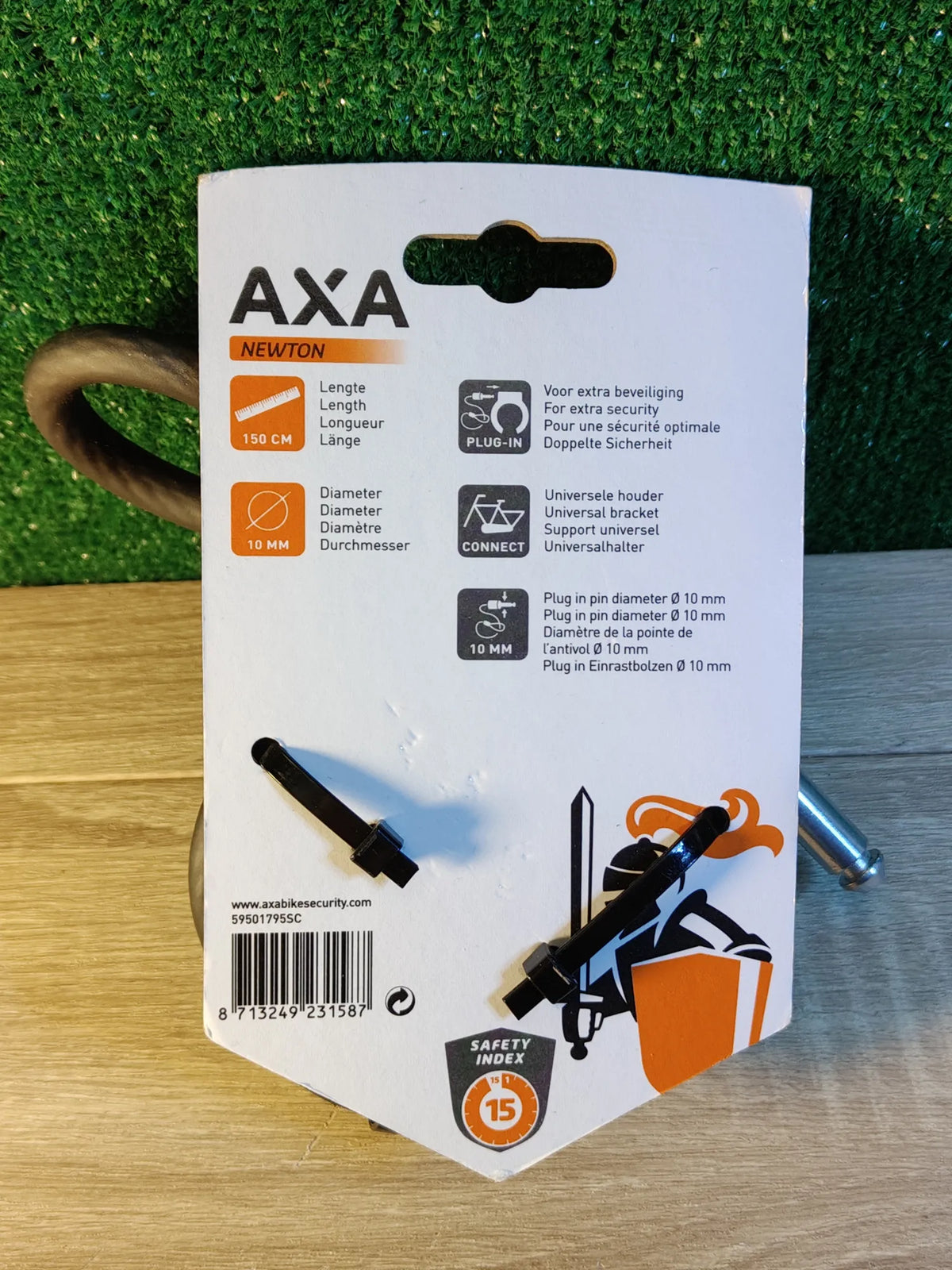 Cable para antirrobo Negro 1,5 m AXA