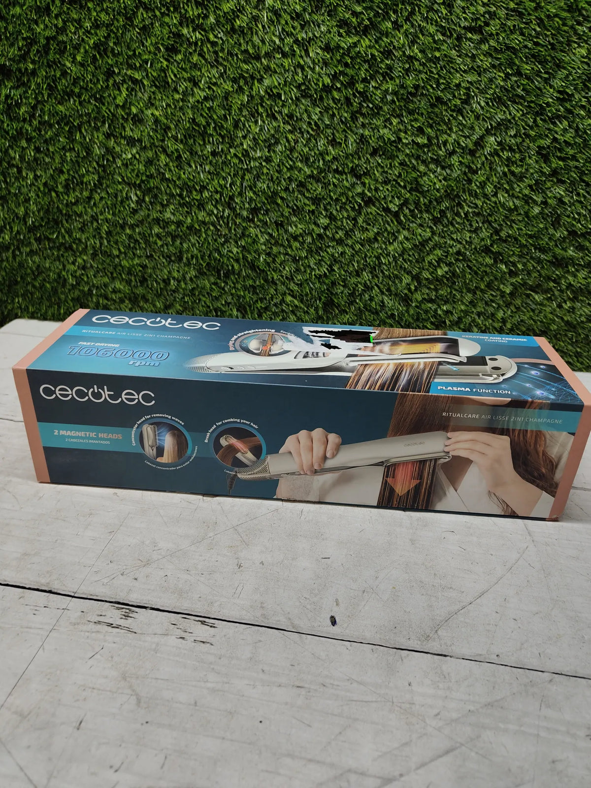 Plancha de pelo con aire 2 en 1 - Cecotec