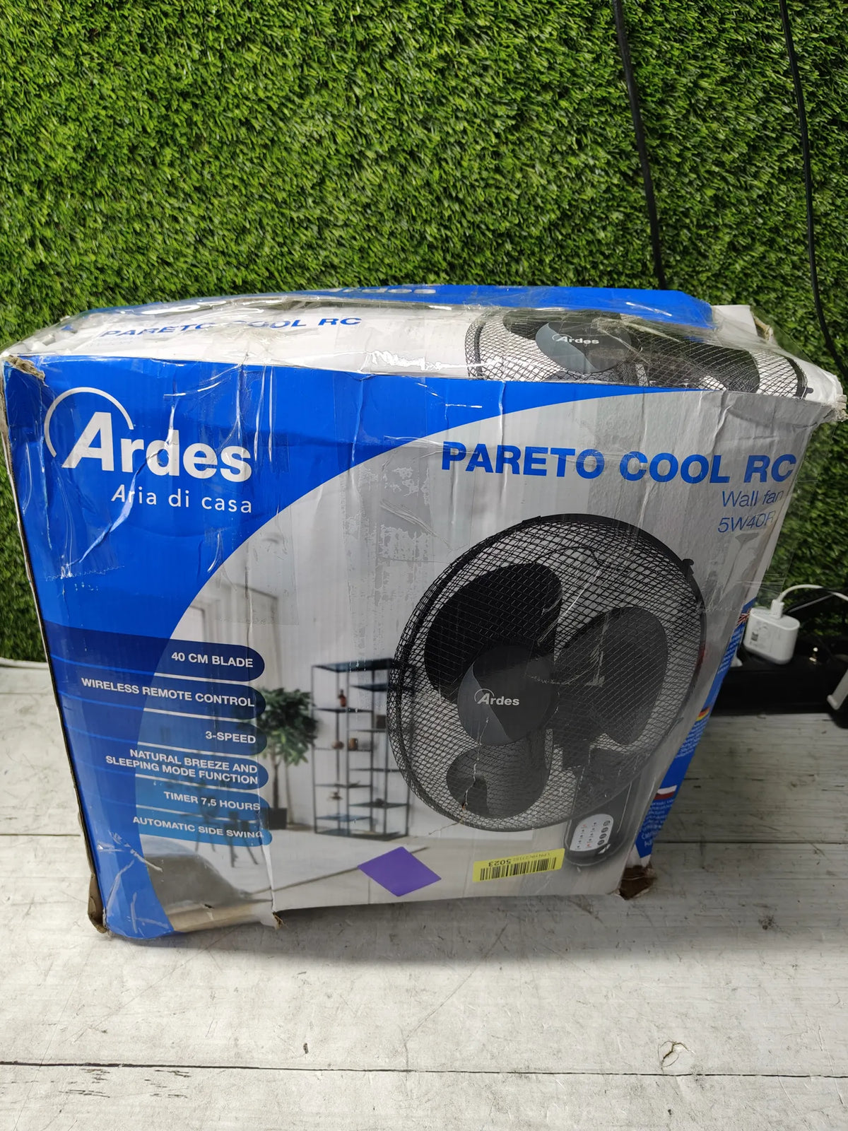 Ventilador de pared con 3 aspas rotatorias - Ardes
