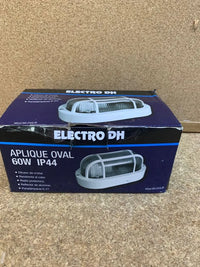 ovalado plástico blanco 60W, luz LED bajo consumo