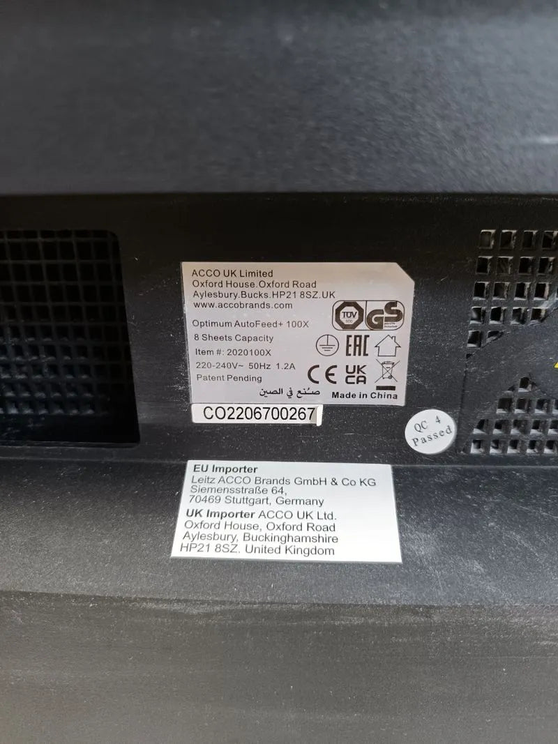 Destructora de Papel de Alimentación Automática