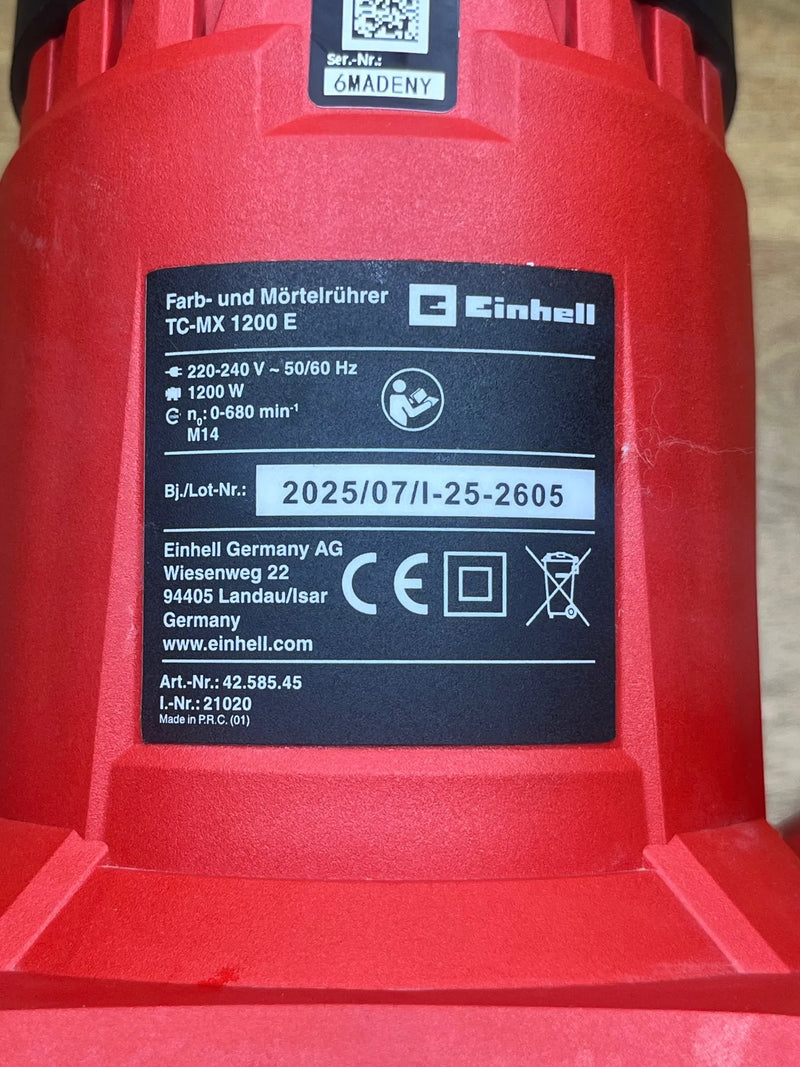 Agitador de mortero y pintura Einhell