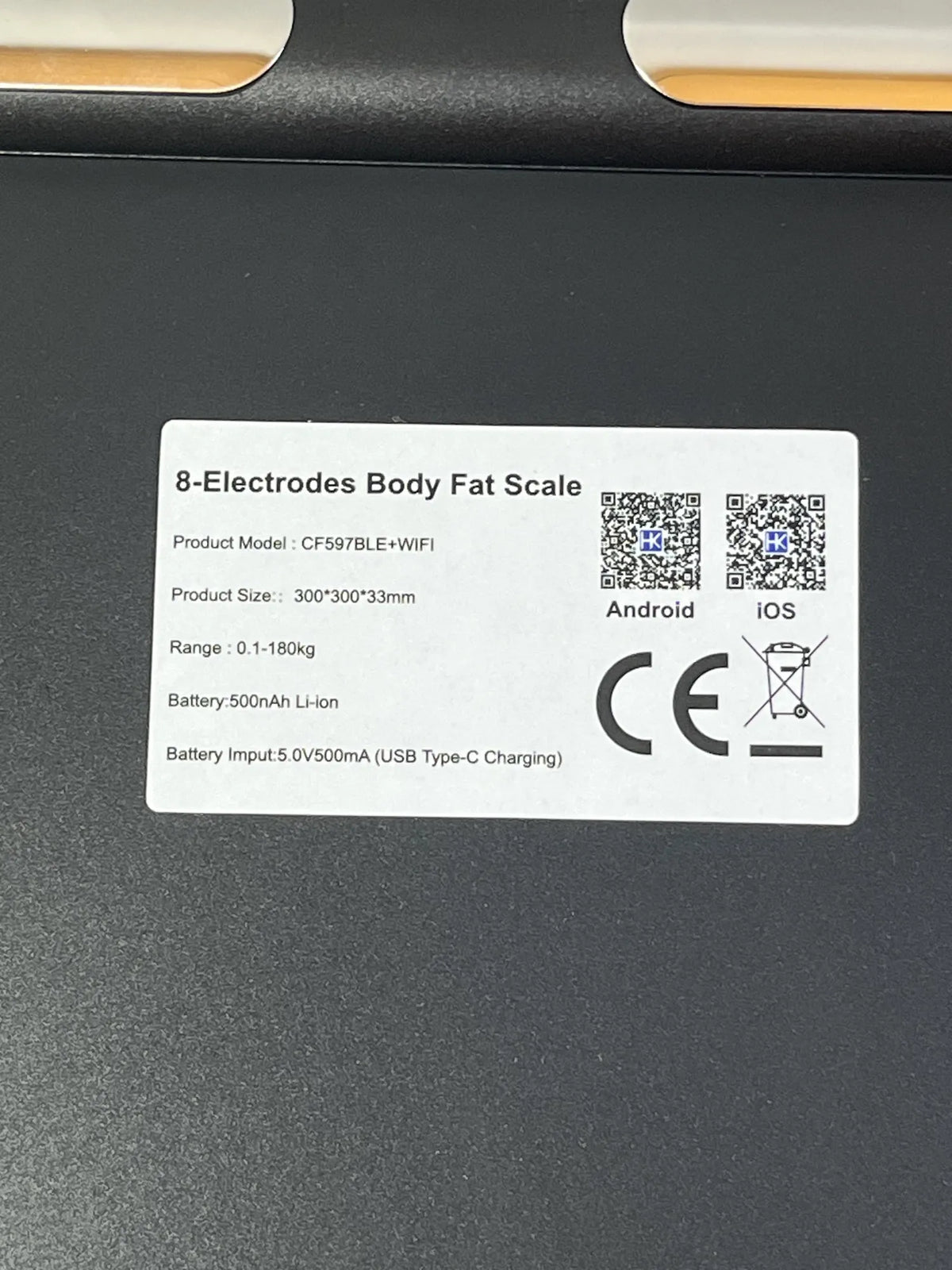 Báscula conectada WIFI y Bluetooth Healthkeep