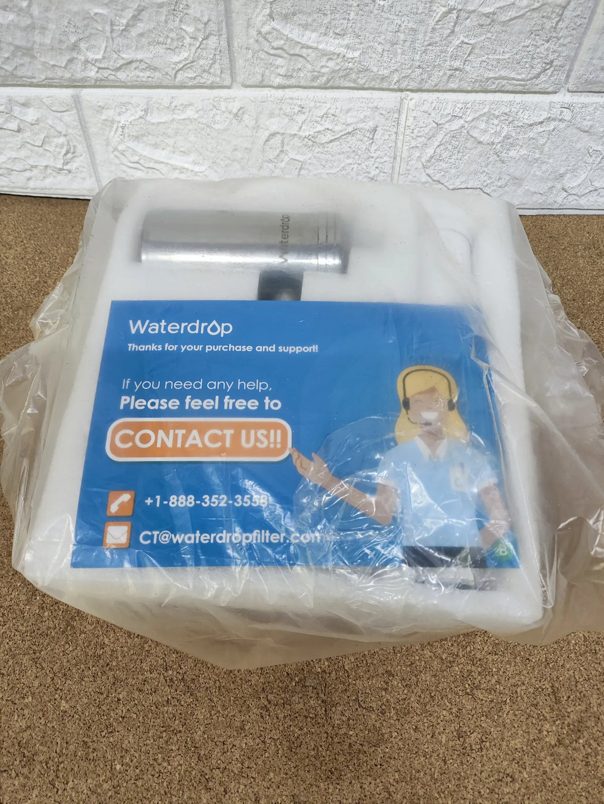 Filtro de Agua Para Grifo de Acero Waterdrop