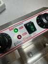 Freidora eléctrica de doble cuba