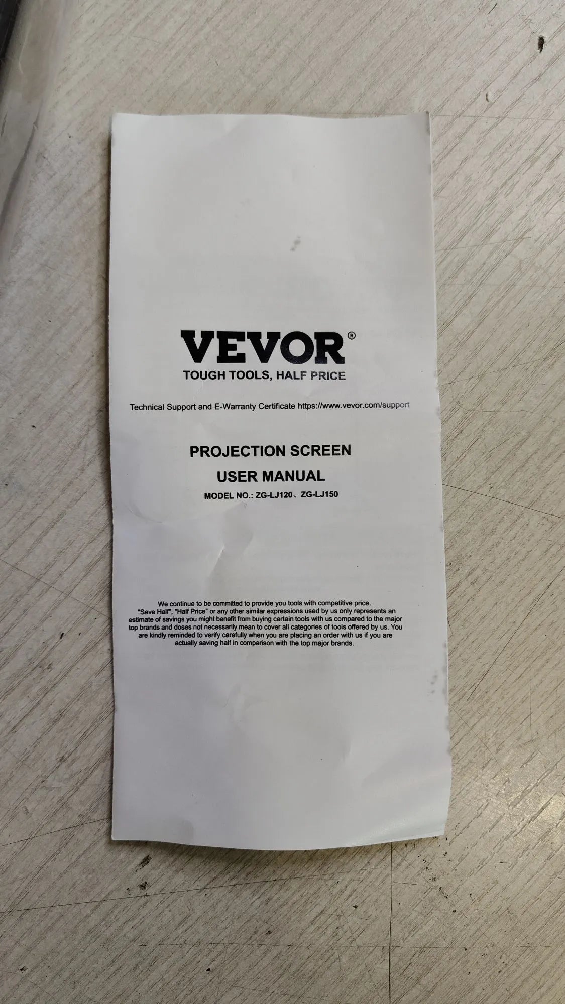 Pantalla de Proyección Portátil sobre Trípode VEVOR