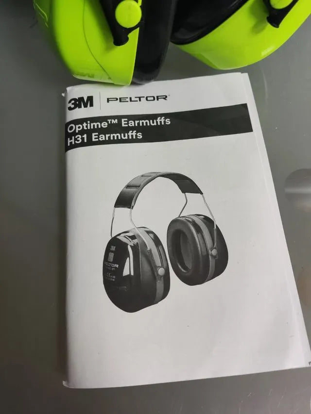 Orejeras de protección, 1 unidad/caja, verde