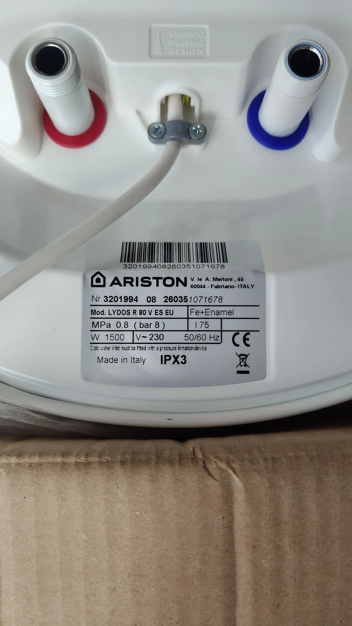 Termo Electrico 80 Litros, Calentador de Agua Eléctrico Vertical