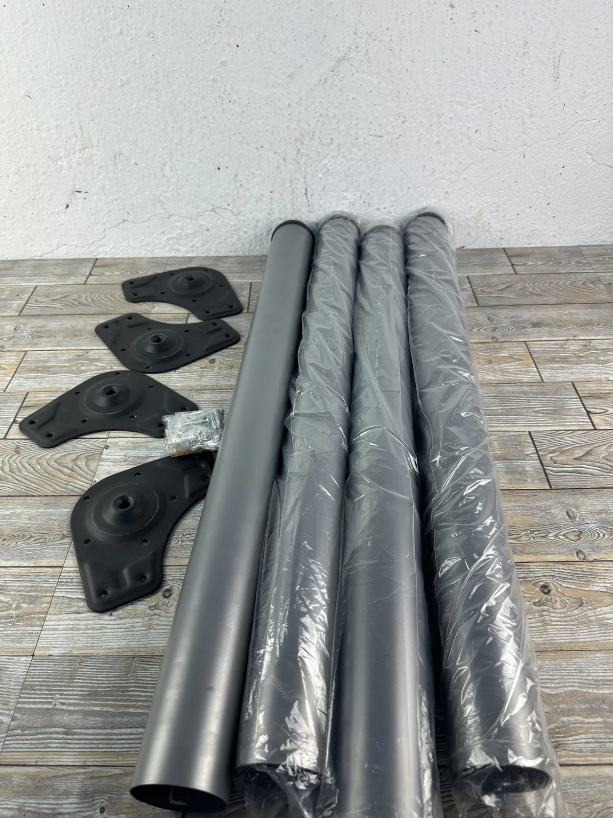 Kit 4 Patas de Mesa Regulables EMUCA Ø60x710-730mm Gris