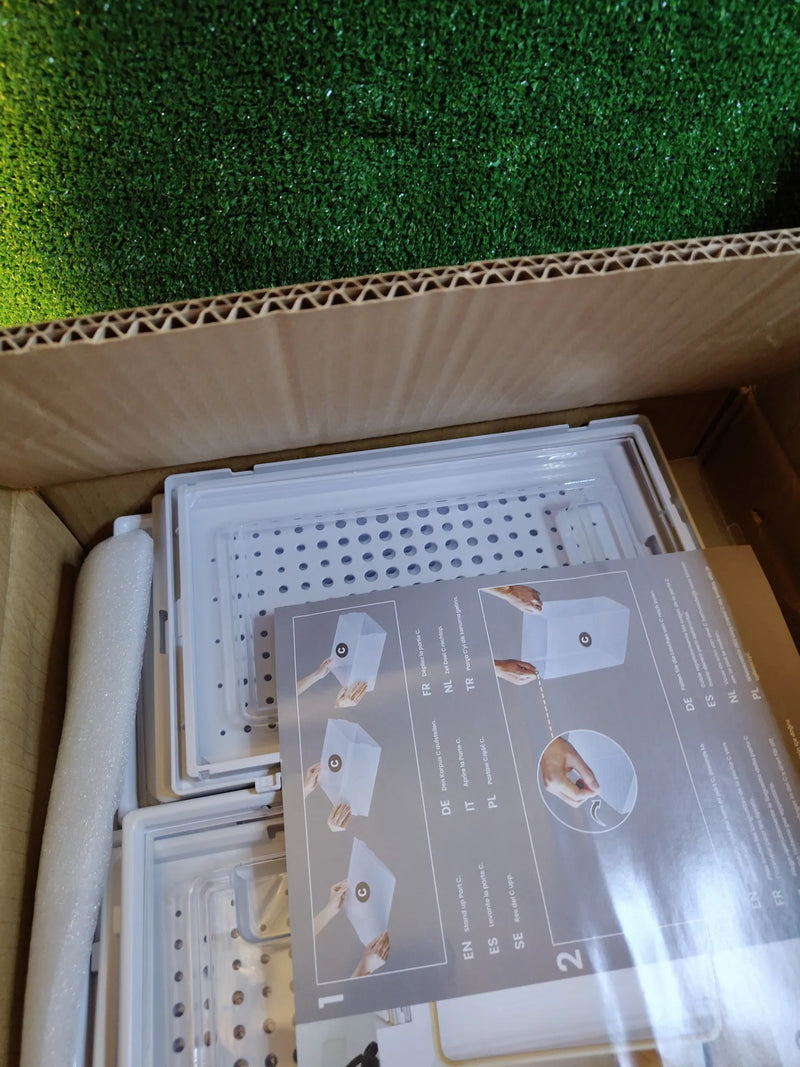 Caja de zapatos transparente