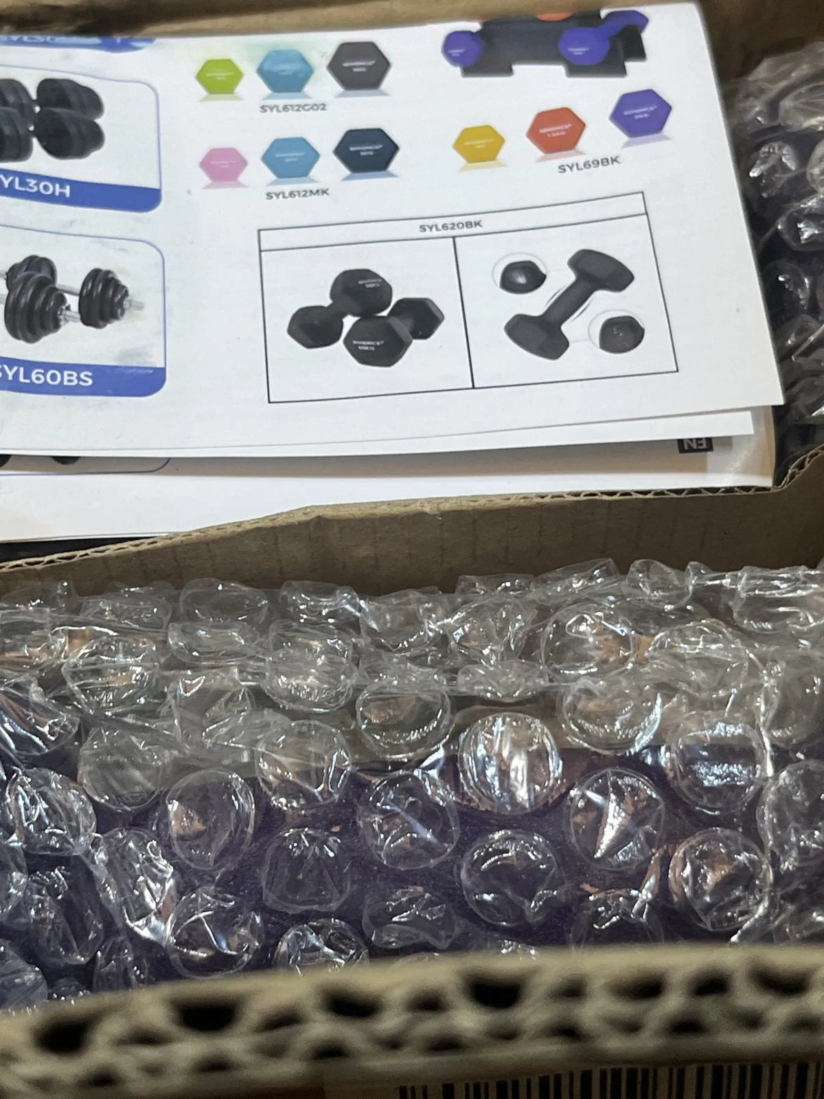 Mancuernas 1kg x 2 SONGMICS
