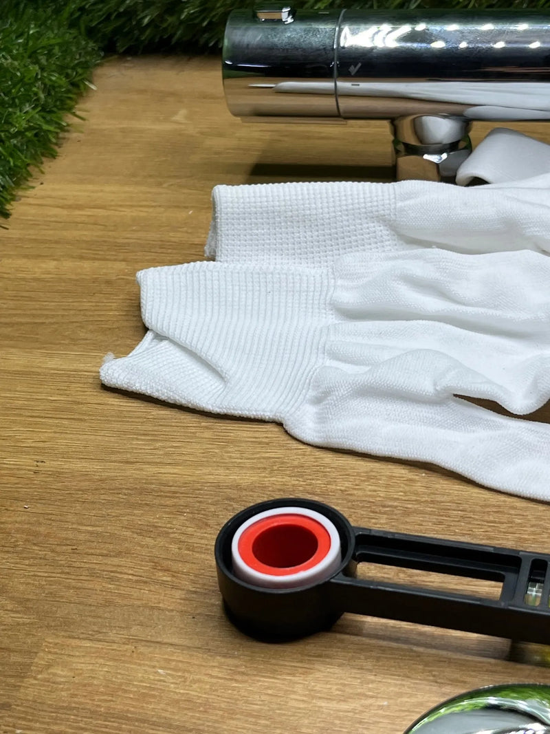 Grifo Ducha Termostatico con Bloqueo de Seguridad Auralum