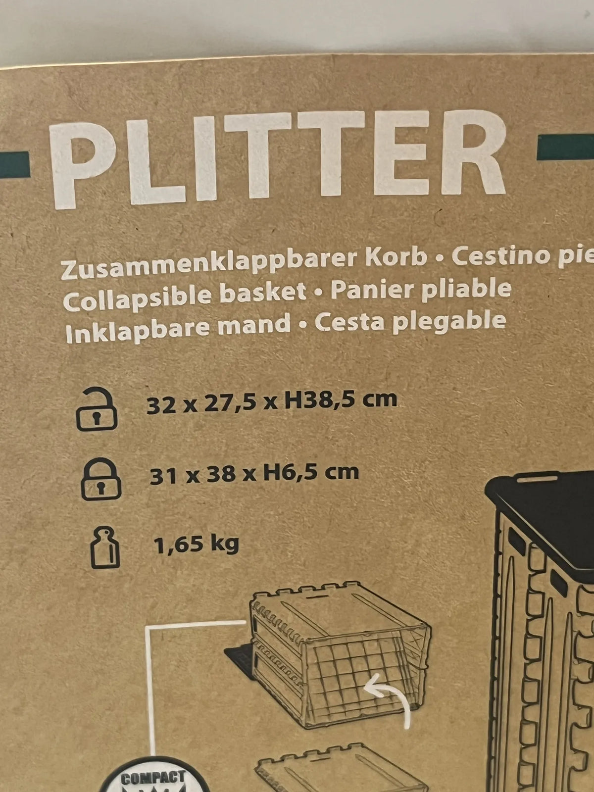 Cubo de basura plegable BRUNNER