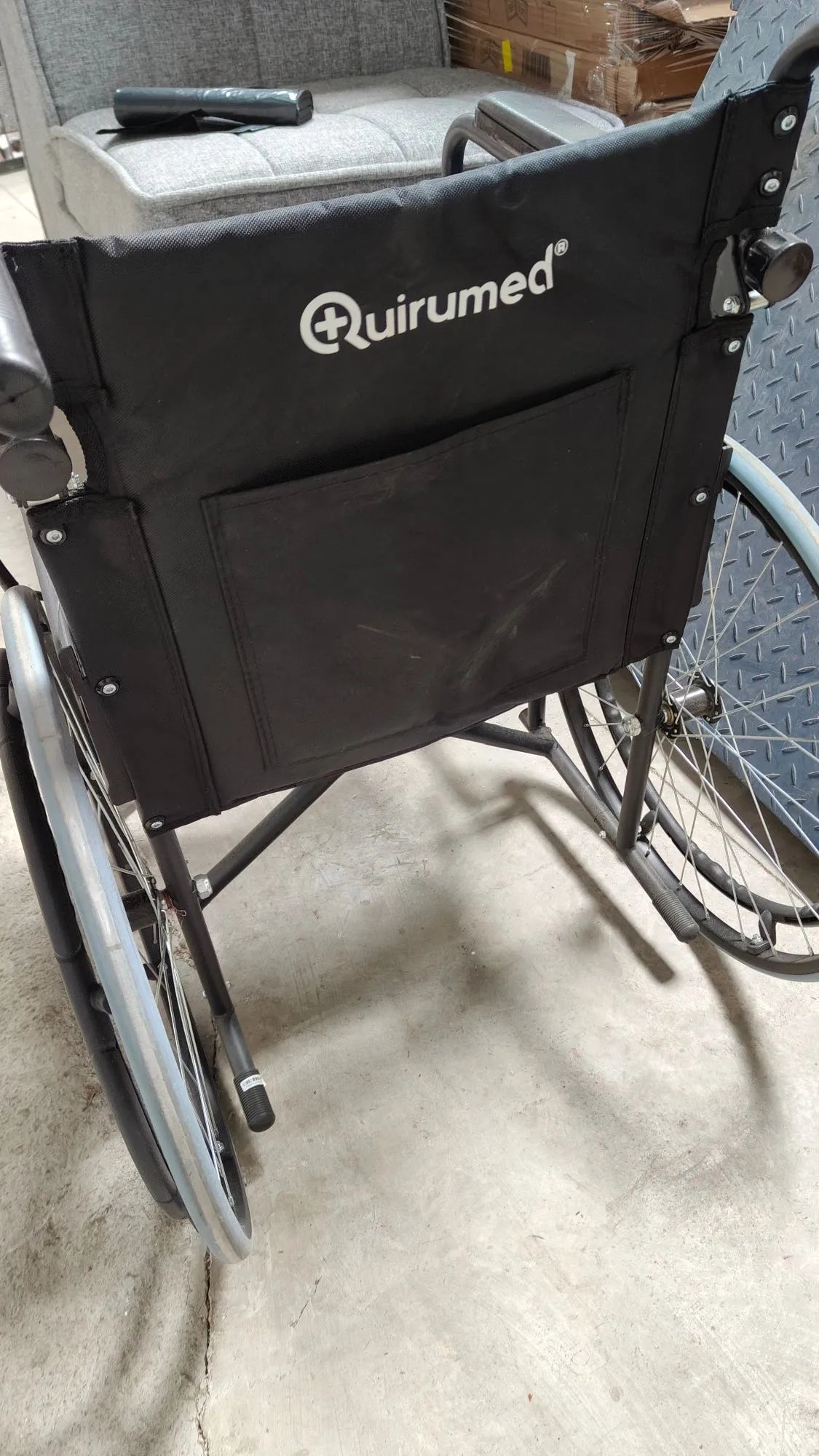 Silla de ruedas plegable, Acero, Basic Colors, Asiento 46cm