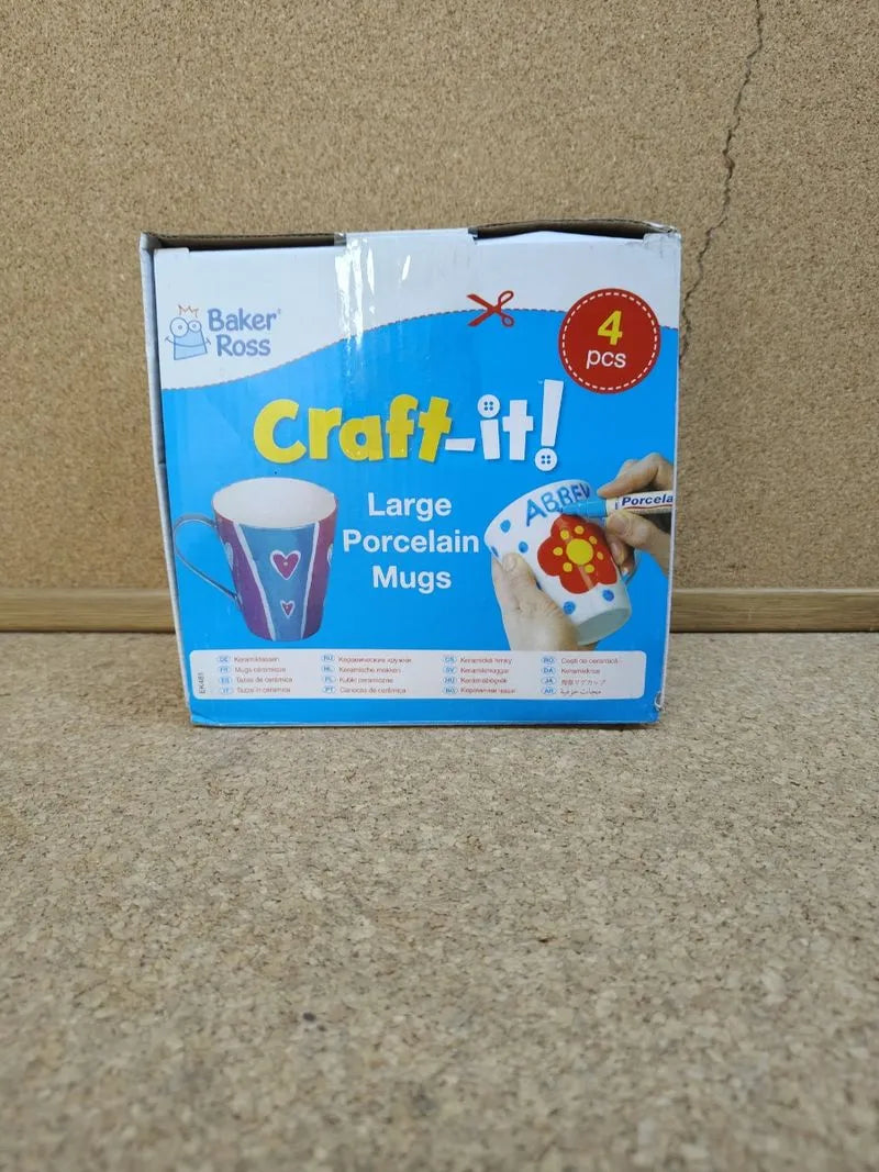 Pack 3 tazas para decorar