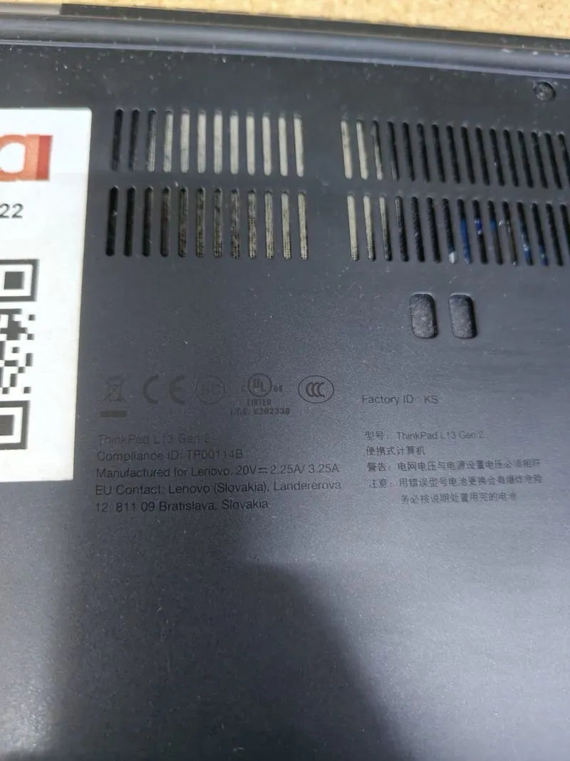 Portatil Lenovo ThinkPad L13 Gen 2