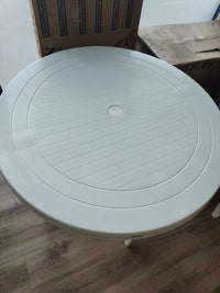 Mesa de jardín blanca braga 90cm
