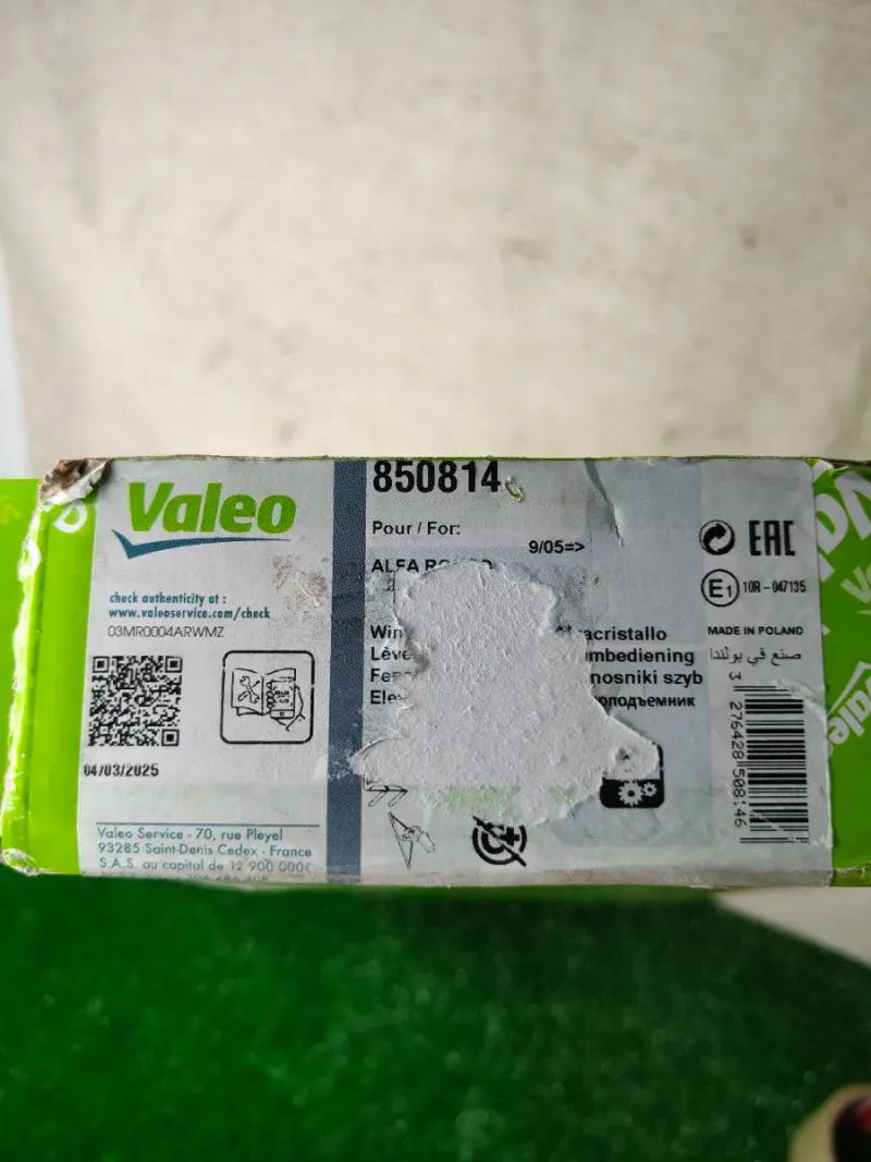 Elevalunas VALEO 850814 Alfa Romeo