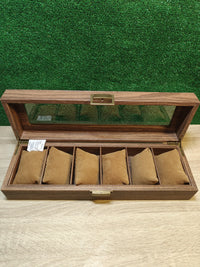 Caja de Relojes con 6 Compartimentos
