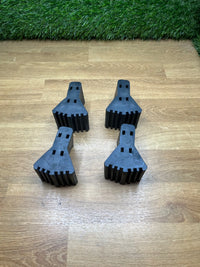 4 Protectores Antideslizantes para Patas de Escalera de Goma
