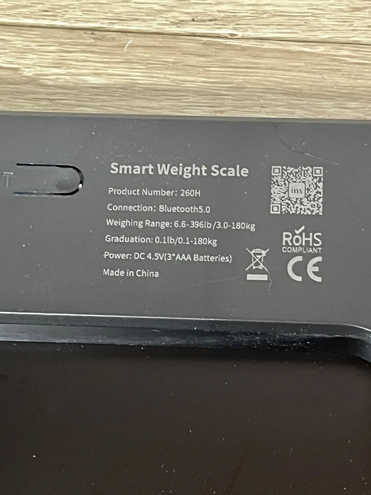 Báscula para peso corporal INSMART