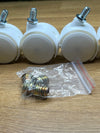 4 ruedas giratorias universales con frenos