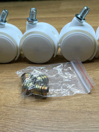 4 ruedas giratorias universales con frenos