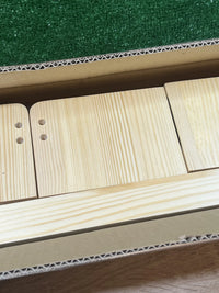 Juego de 3 estantes de madera NATURE SUPPLIES