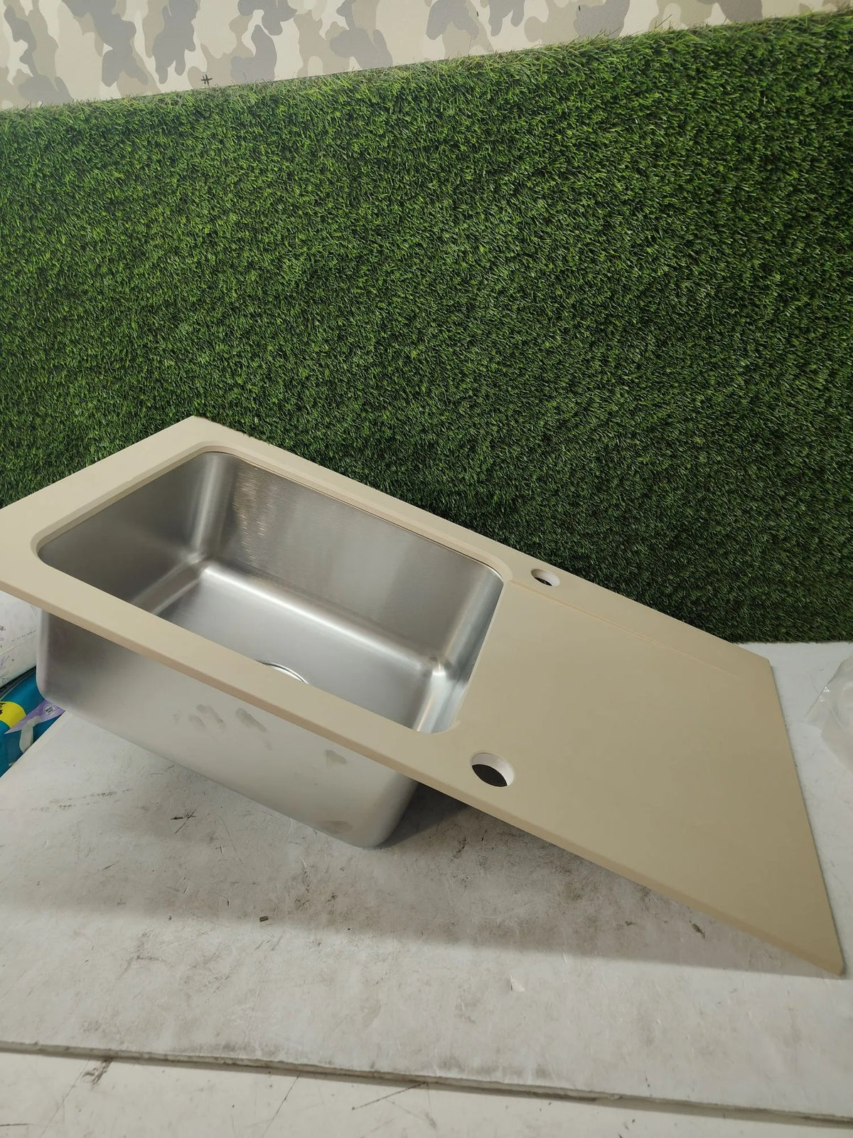 Fregadero para cocina beige - Quadron