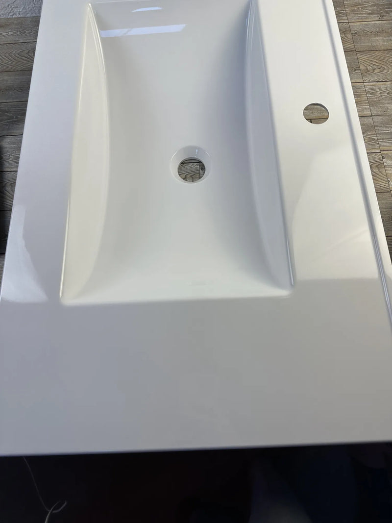 Encimera lavabo rectangular
