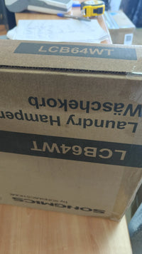 Cesto de ropa, 100 L, con tapa, de bambú