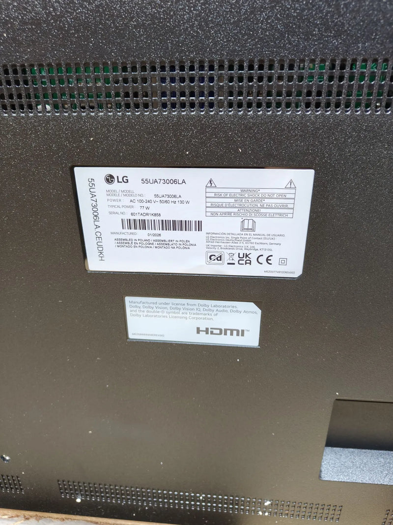 Televisión 55 pulgadas 4k smart TV - Lg