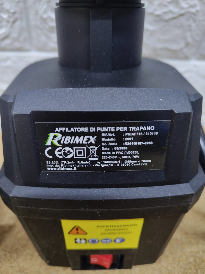 Afilador de brocas eléctrico Ribimex