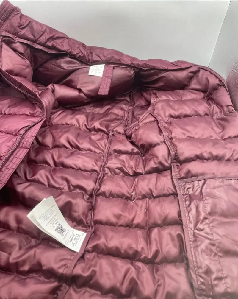 Chaqueta acolchada impermeable para mujer talla L