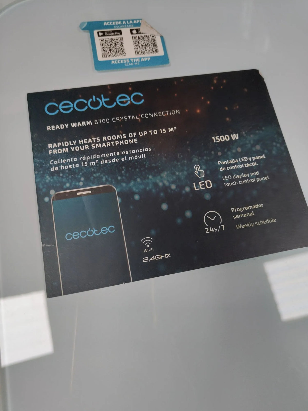 Radiador eléctrico de bajo consumo - Cecotec