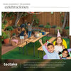 Juego de bancos y mesa para jardín