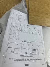 Estantería de dos niveles
