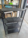 Estante de metal plegable con ruedas - Organize
