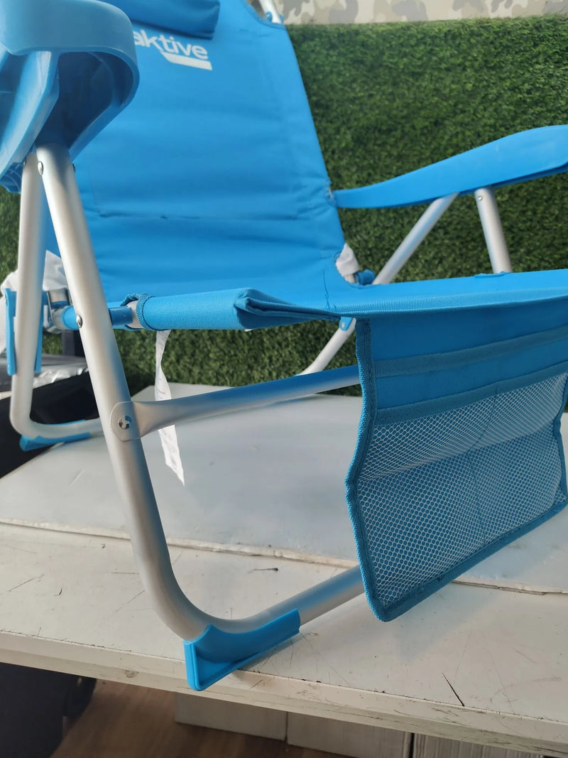 Silla plegable de playa con cojín - Aktive