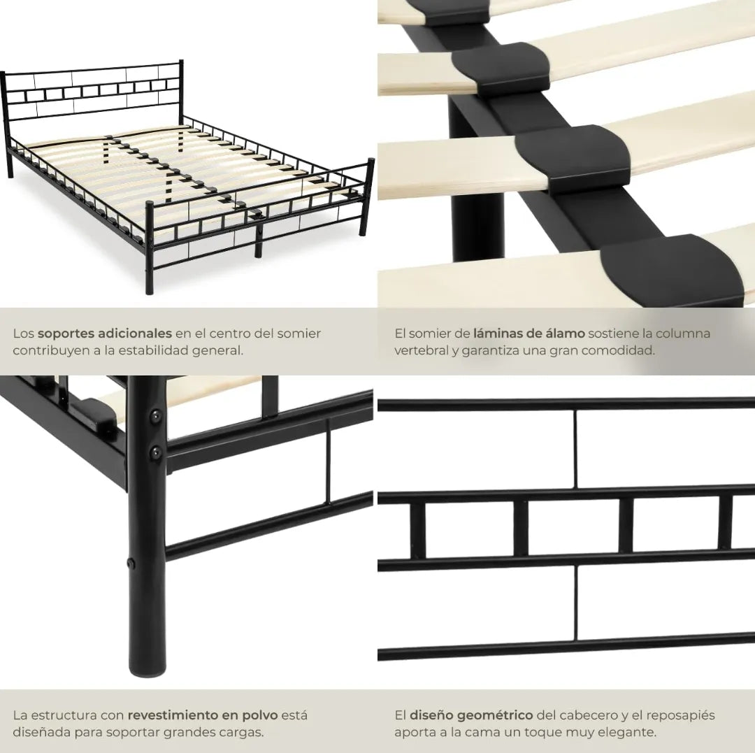 Cama de matrimonio estructura