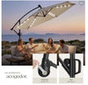 Parasol con luces led